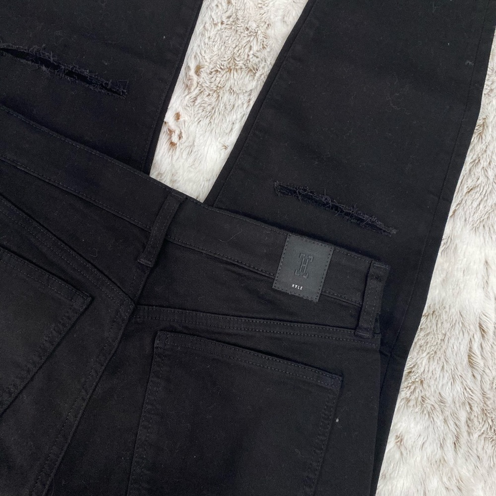 Cropped Black Skinny Jeans | HALE Women Skinny Jeans | Women Crop Jeans Size 27 - Picture 5 of 15